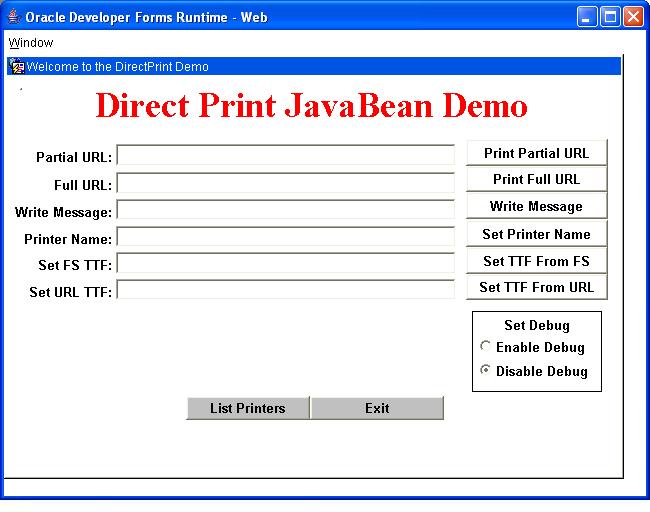 Print report in java swing tree